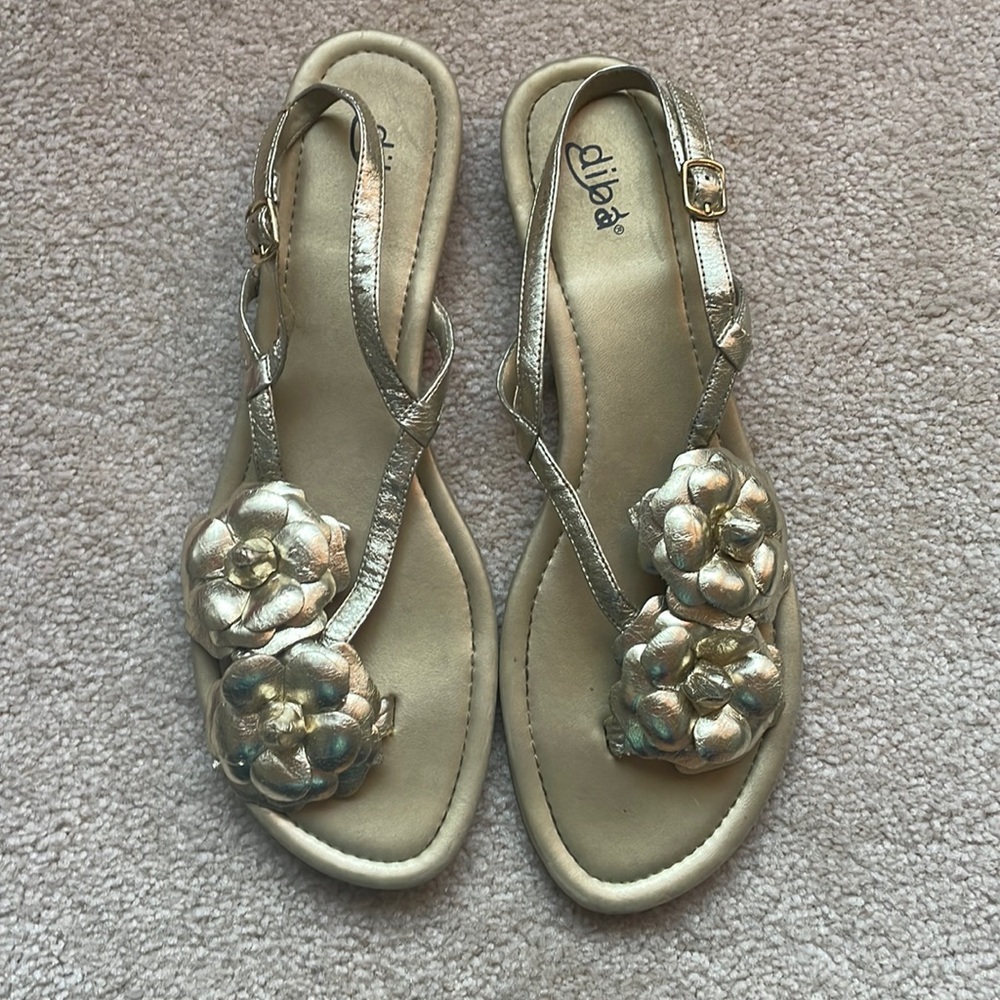 Womens Gold sandals  Size 11